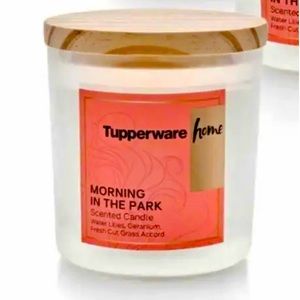 NIB Tupperware Home aromatics scented candle : Morning In The Park